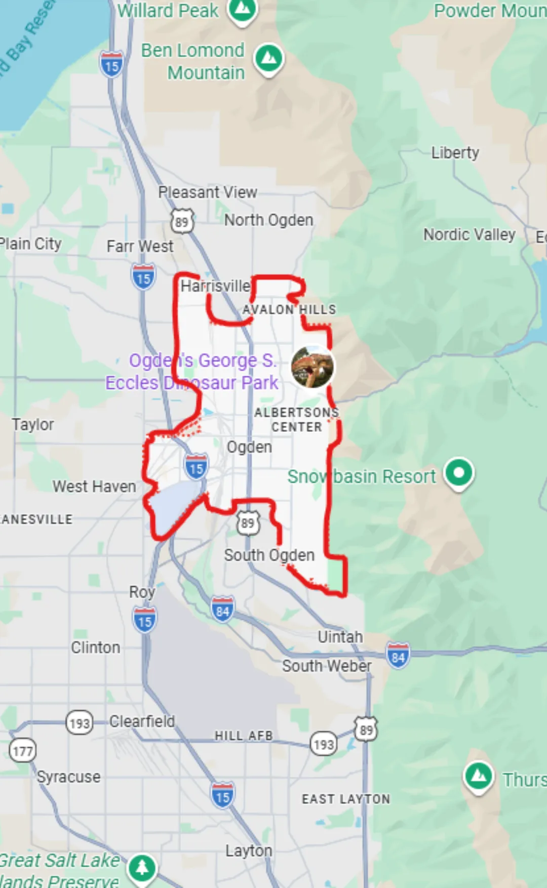 ogden map webp Ogden map highlighted
